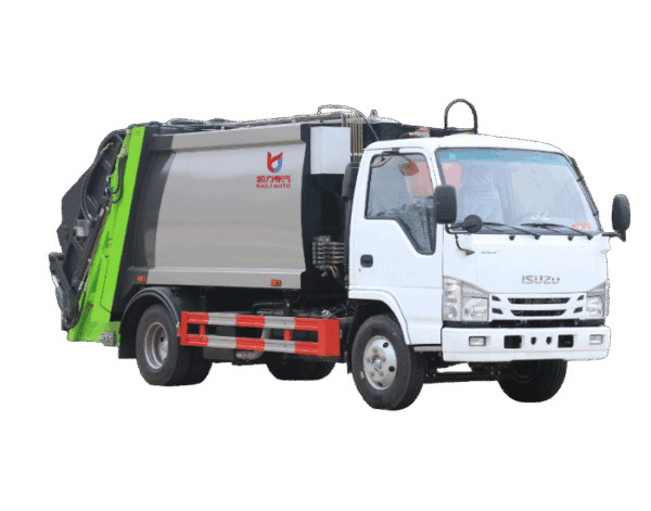 Compressed garbage truck