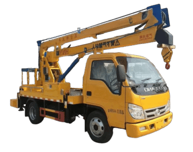 Camião com plataforma elevatória