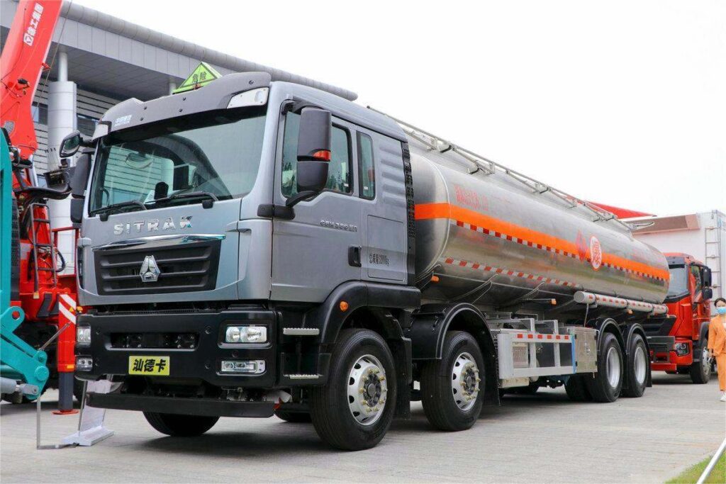 Oil tanker truck