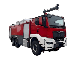 Camion de pompiers de l'aéroport