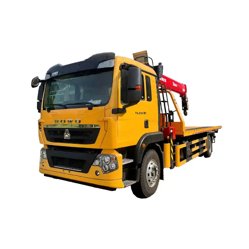 Эвакуатор 5T с краном HOWO 5T Tow Truck With Crane HOWO — изображение 1