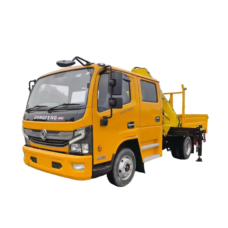主图0 Dongfeng 5-ton folding arm crane truck - Imagen 1